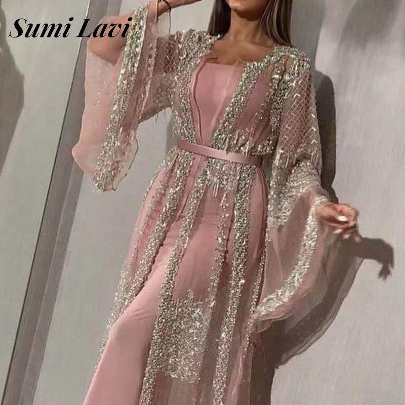 French Vintage Floral Midi Dress - Elegant Women Glitter Flared Long Sleeve