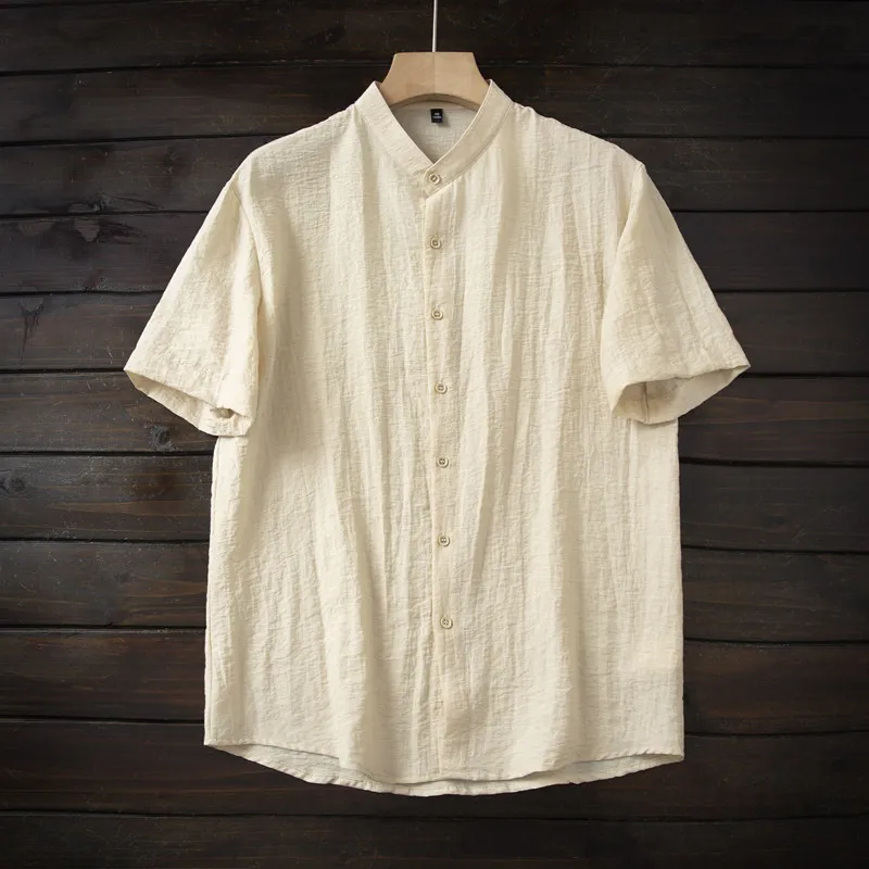 Casual Loose Linen Shirt Dress - Soft and cool without ironing! Summer