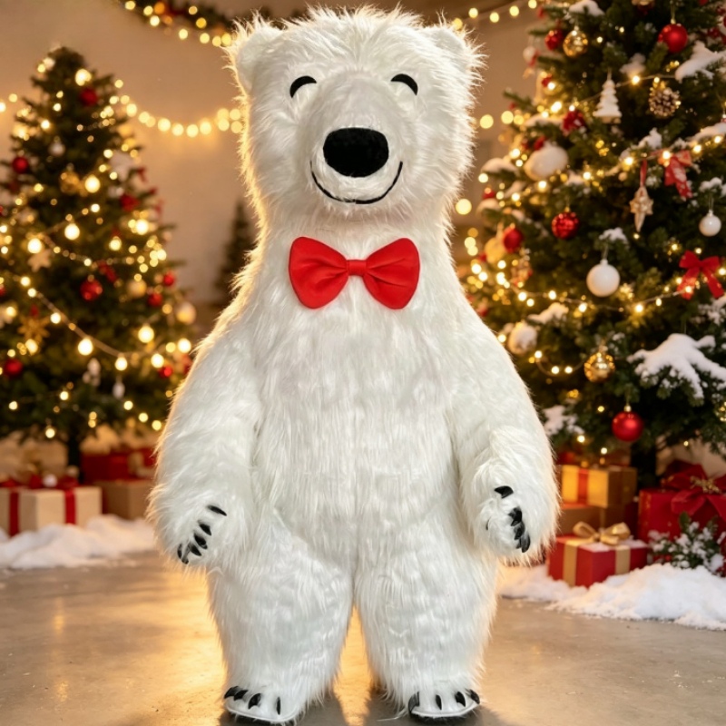 Dresses - Giant Inflatable White Polar Bear Mascot