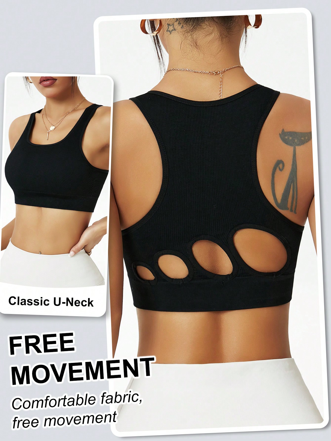 Women Ribbed Seamless Sports B - Seamless Ribbed Workout Tank Top recension och pris