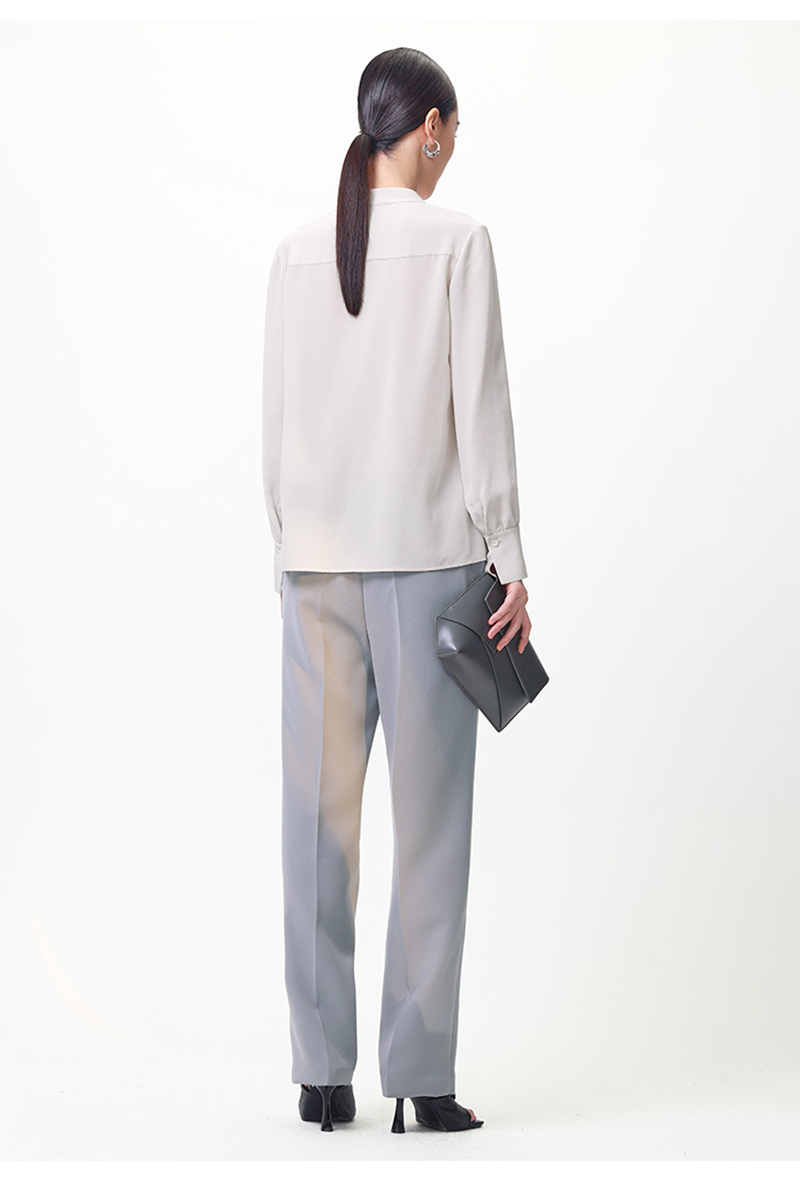 Natural Mulberry Silk Long Sle - Blouses recension och pris