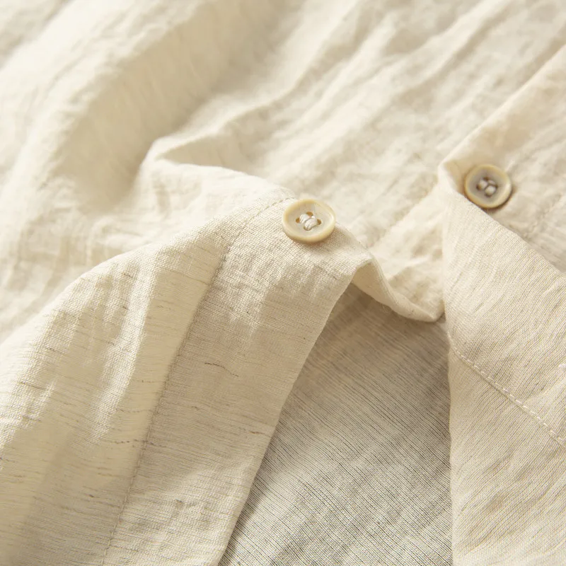 Soft and cool without ironing! - Casual Loose Linen Shirt Dress recension och pris