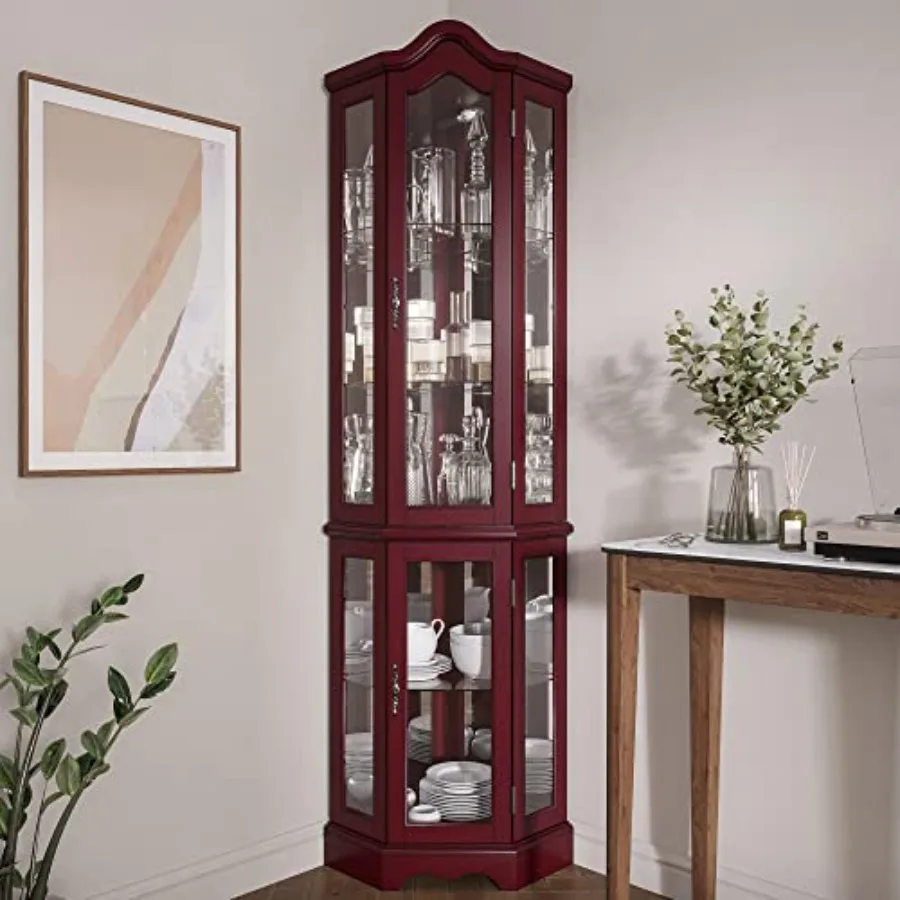 Lighted Corner Display Curved  - Tops recension och pris