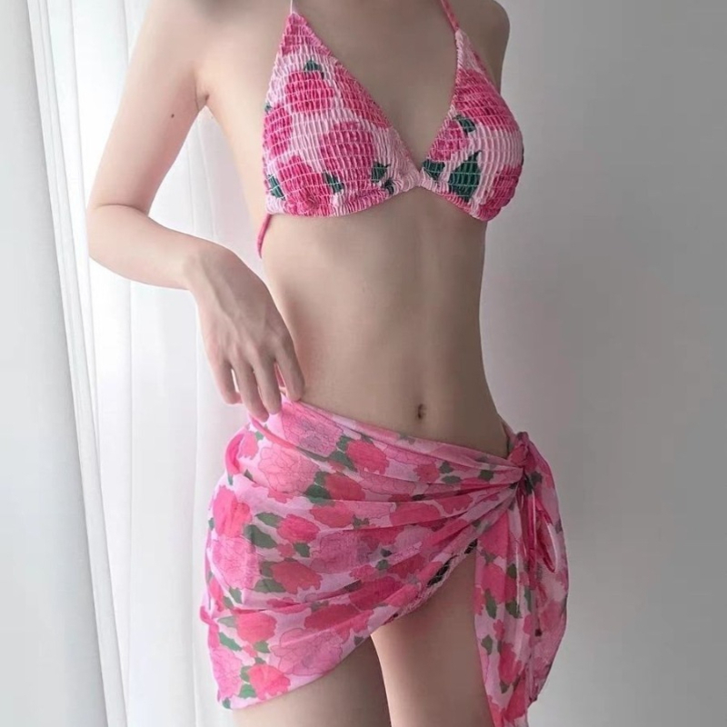 New Fashion Ribbed Floral Biki - Swimwear recension och pris