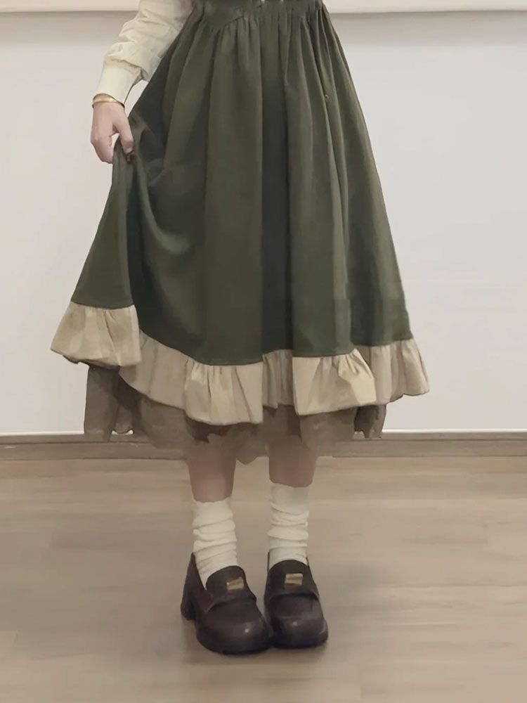 2025 New Japanese Korean Kawai - Korean Style A Line Shirt Dress recension och pris