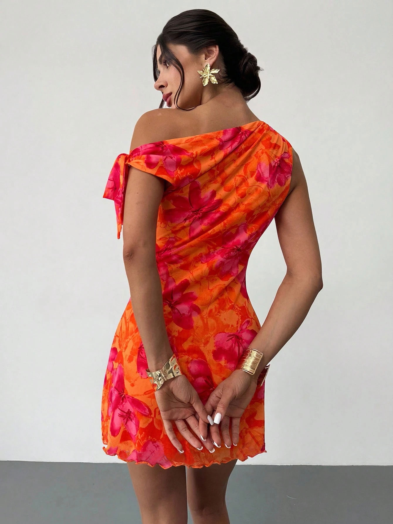 Women'S Spring Summer Floral P - French Vintage Floral Midi Dress recension och pris
