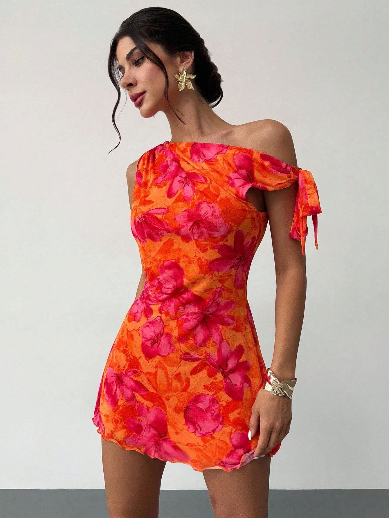 Women'S Spring Summer Floral P - French Vintage Floral Midi Dress recension och pris