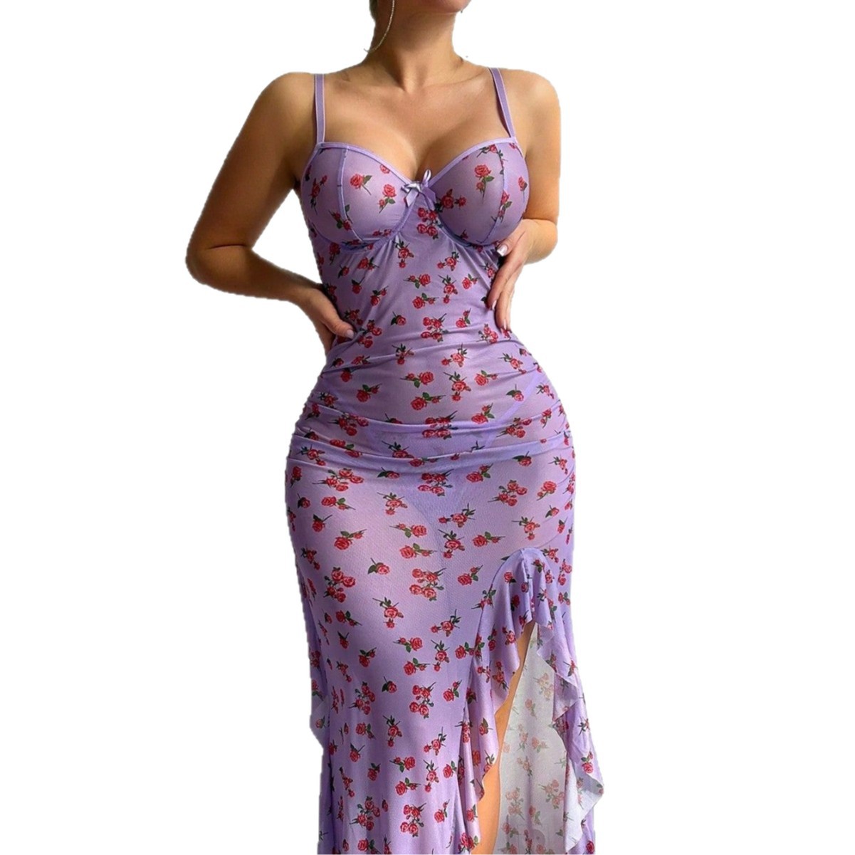 Sheer Mesh Plus-size Sexy Ling - Sexy Mesh Sheer Bodycon Dress recension och pris
